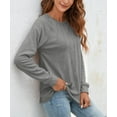 thumbnail image 3 of WUJINXIA Women's Long Sleeve Shirts Casual Tops Dressy Blouses Fashion Pleated Tunic, 3 of 6