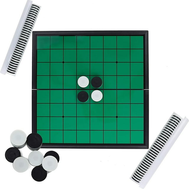 Juego de mesa magnético de viaje HUOGUO Go Reverse con 64 piezas