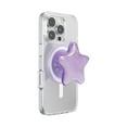 thumbnail image 4 of PopSockets PopGrip for MagSafe Round with Adapter Tidepool Star Squishy Lavender Fog, 4 of 5