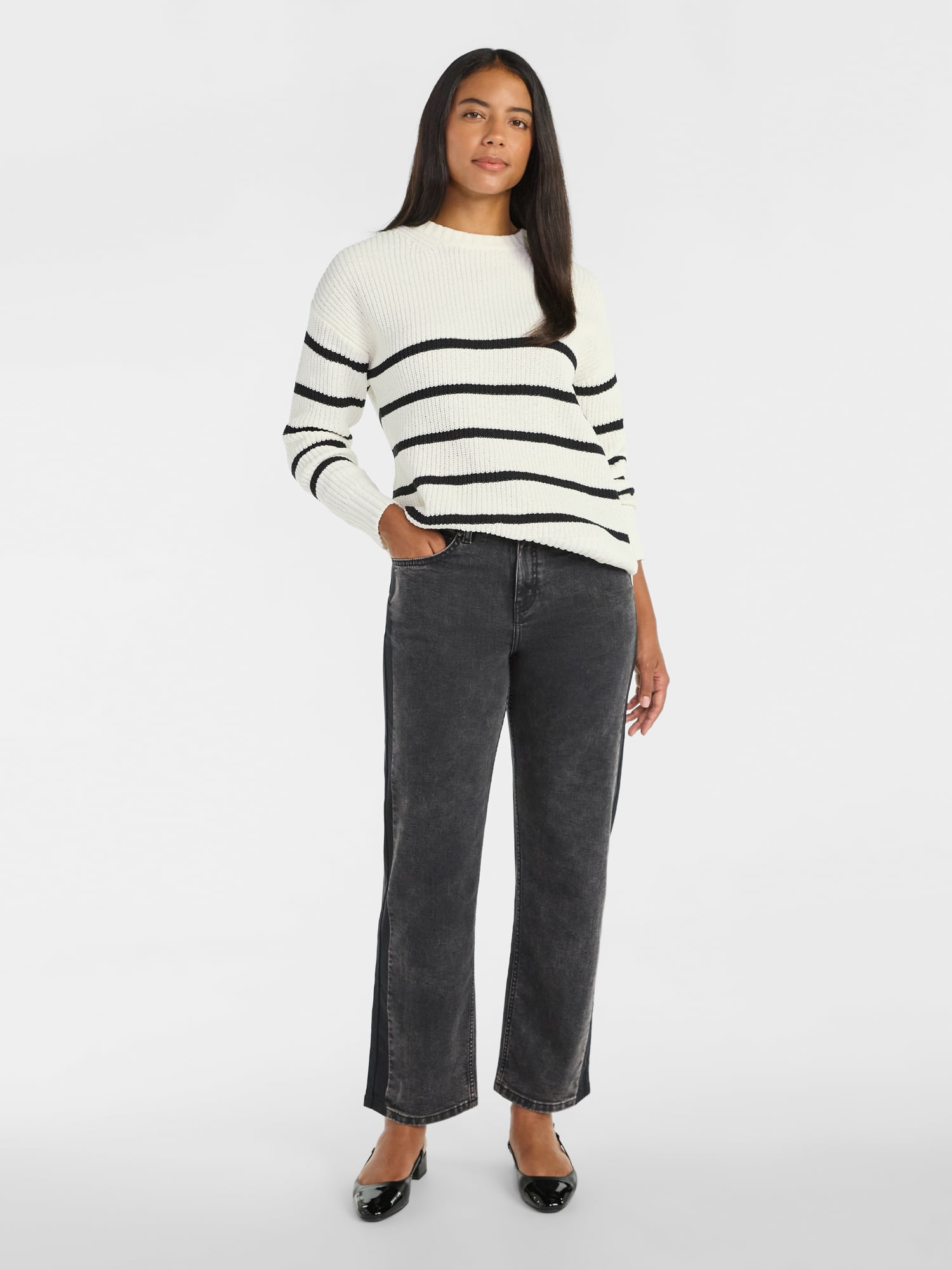 Time and Tru Women's Tuxedo Jeans, 30" Inseam, Sizes 0-20
