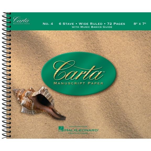 Carta Manuscript Paper No. 4 - Children's, (Spiral-Bound)
