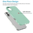 thumbnail image 5 of For Apple iphone 17 Case, Liquid Silicone Cell Phone Case for iphone 17, Ebizware Shockproof Full-Body Protective Rugged Rubber Ultra Slim Cover with Microfiber Lining - Mint, 5 of 9