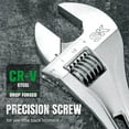thumbnail image 3 of SK 12-Inch Adjustable Wrench, 1-1/2" Jaw Capacity, Cr-V Steel, SAE&Metric Scales, 3 of 12