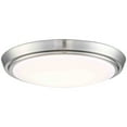 thumbnail image 3 of Jerry 17W Brushed Nickel LED Flush Mount Ceiling Light - 2'' H X 11'' W X 11'' D, 3 of 5