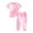 Pink, variant on MHZLDYZ Cute Summer Outfits for Girls 10-12 Kids Toddler Boy Girls Clothes Sports Casual Tie Dye Prints Short Sleeves T Shirt Elastic Waist Pants Set Outfit Hawaiian Shirt for Girls (Pink,130)