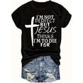 thumbnail image 2 of T-Shirt, Casual Short Sleeve Top For Spring & Summer, Women's Clothing Tee Tee For Adult, Men, Women, Teen, Teenager, Adolescent, Youth, 2 of 7