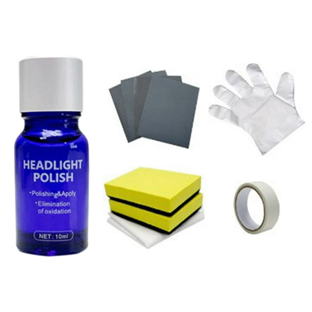 Kit de restauración de faros, restaurador de lentes, renovador, líquido reparador, iluminación Nuevo 10ml