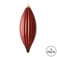 thumbnail image 3 of Vickerman 8" Burgundy Shiny Line Finial Ornament, Pack of 4, 3 of 3