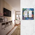 thumbnail image 5 of Yayeee Rocker Switch Wall Plate 1-Gang 4.6"x2.9" Home Decorative Outlet Cover, Art Plants, 5 of 6