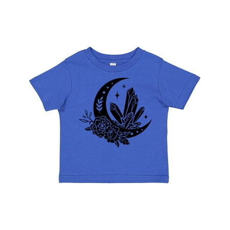 

Inktastic Crystals Moon and Flower Design with Stars Gift Toddler Boy or Toddler Girl T-Shirt