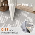 thumbnail image 3 of BERTHMEER 9'x12' Area Rugs for Living Room Dining Room Geometric Modern Rugs Washable Non Slip Bedroom Office Farmhouse Checkered Contemporary Rugs Carpets,Gray, 3 of 6