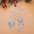 thumbnail image 2 of Troqueles para hacer tarjetas, troqueles para cortar metal Love Hearts x4, 2 of 6