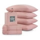 thumbnail image 1 of Sábanas 2 Juegos de Microfibra Suaves y Frescas, Real Textil (Rosa, Matrimonial), 1 of 7