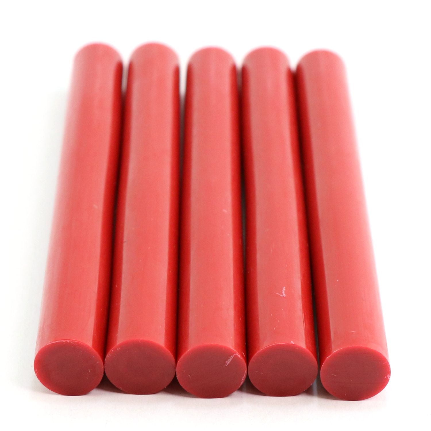 725R54CRED Full Size 4" Red Color Hot Glue Stick - 5 lb Box