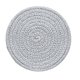 thumbnail image 1 of Hugtrwg Tapetes Mesa Redondos Posavasos Almohadillas Aislantes Tejidas A Mano (gris 11 Cm), 1 of 7