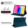 thumbnail image 4 of Dteck Smart Folio Case for Apple iPad (10th generation), Embossed Butterfly PU Leather Flip Stand Cover with Card Slots Pencil Holder Auto Wake Sleep Case for iPad 10th Gen 10.9" 2022,Blue, 4 of 6