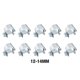 thumbnail image 5 of Riwesomey Abrazadera de manguera de Zinc de 10 piezas, accesorios de Clip de tubería de agua de aire de plomería electrónica electrochapada en Herramientas manuales y eléctricas 12-14MM, 5 of 6