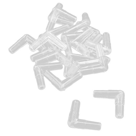 Santoprene Pump Tubing - 20 Pcs Clear Plastic Aquarium 2 Way Air Pump Tubing Tube Connector