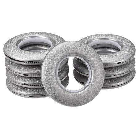 

Uxcell 1-9/16 (40mm) Inner Dia. Plastic Curtain Grommets Silver Tone 24Pack