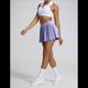 thumbnail image 5 of Faldas de Tenis Plisadas con Pantalón Corto Interior, Faldas Pantalón Golf Cintura Alta para Mujer con Bolsillos, Faldas Pantalón Deportivas, Color de Ensueño, Talla M, 5 of 7