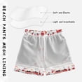 thumbnail image 3 of FORMRS Boys Swim Trunks Quick Dry Mesh Lining Beach Boardshorts, Sizes XS-XL, White Cartoon Fire Truck Pattern, 3 of 7