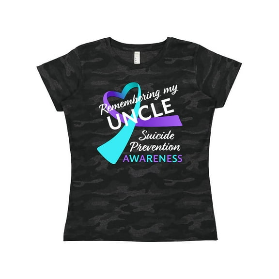 Inktastic Remembering my Uncle- suicide prevention awareness Women's T-Shirt