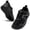 Black, variant on Women's Wide Toe Box Barefoot Flats, Zero Drop Ultra Thin Sole Walking Shoes