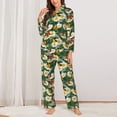 thumbnail image 2 of Sikiie Sunflowers And Butterflies Women's Long-Sleeve Shirt and Full-Length Bottom Pajama Set (s-xxl)-XX-Large, 2 of 7