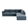 thumbnail image 2 of Tov Furniture Willow Misty Blue Modular RAF Sectional, 2 of 2