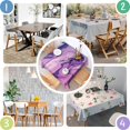 thumbnail image 4 of Square Tablecloth, Waterproof Polyester Table Cover, Wrinkle Resistant & Washable Fabric for Dining, Kitchen, Picnic, 42x42in(107x107cm), Liquid & Marble Print, 4 of 6