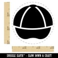thumbnail image 2 of Baseball Cap Hat Self-Inking Rubber Stamp Ink Stamper - Lime Green Ink - Small 3/4 Inch, 2 of 7