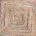 thumbnail image 3 of Safavieh  Handmade Cape Cod Marget Boho Coastal Jute Rug Beige/Multi 6' x 6' Square 6' Square Indoor, Handmade Square, 3 of 7