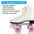 thumbnail image 3 of Unique Bargains Ensemble de 8 Roues de Patin à Roulettes, 58mm 82A Roues de Skateboard Lumineuses, Violet, 3 of 7