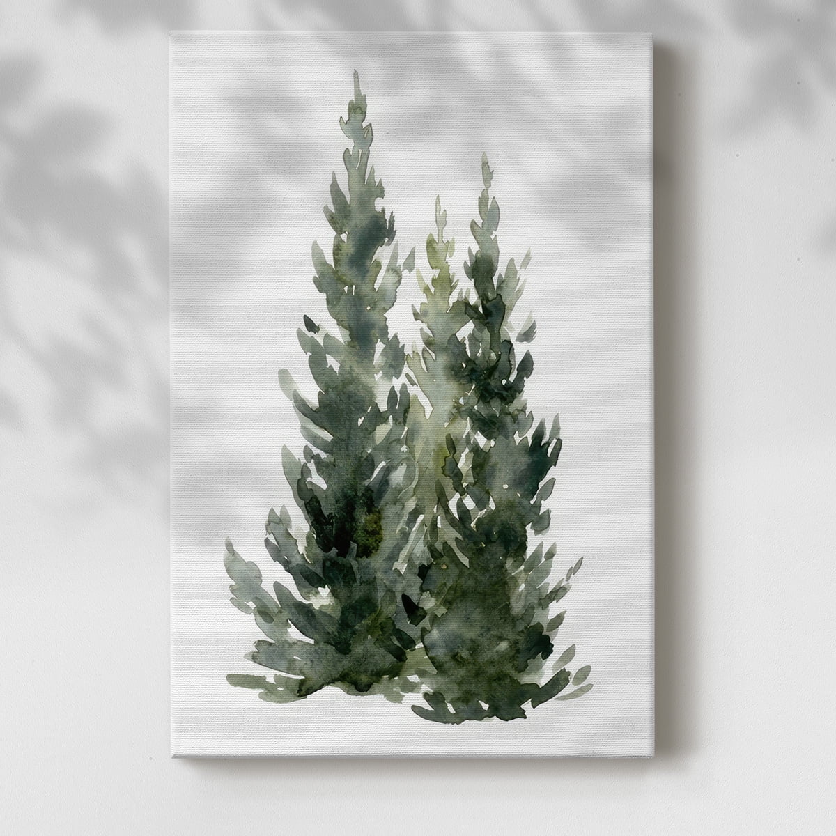 Simple Evergreens I- Gallery Wrapped Canvas
