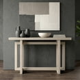 thumbnail image 2 of Evelyn&Zoe Modern/Contemporary 55" Wide Alder White Console Table, 2 of 7
