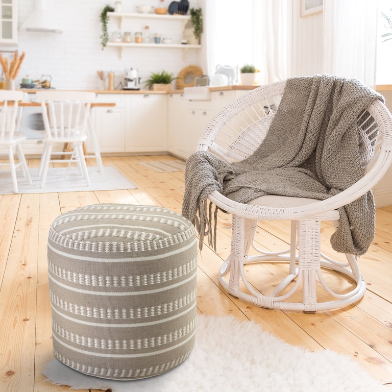 Lr Home, Indoor Outdoor Cylinder Pouf, 20