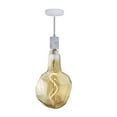 thumbnail image 2 of Bulbrite 810177 4W 2200K Jewel Natural Shape Grand Filament LED Bulb with White Marble Pendant & String, Antique, 2 of 7
