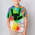 thumbnail image 3 of Share The Love T Shirts, 3D Print Short Sleeve for Boys Girls, Casual Graphic Tee Tops, 3 of 10