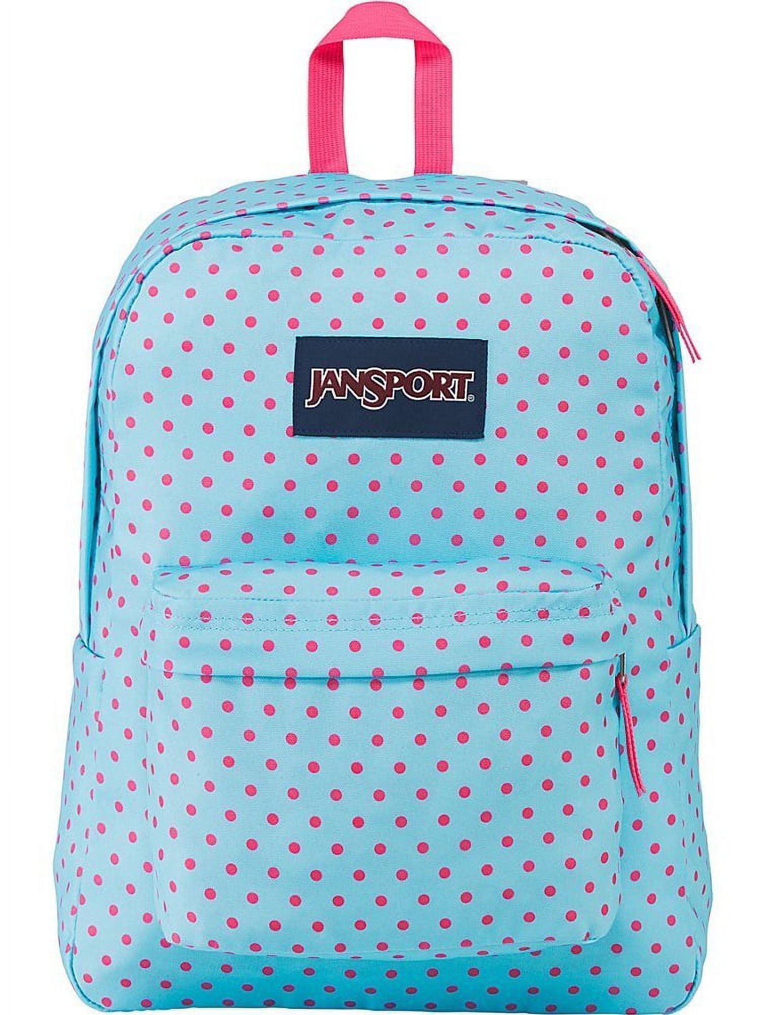 School / JanSport JS00T5013B4 Lipstick Blue SUPERBREAK Topaz Dot-O-Rama Kiss Backpack