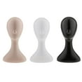 thumbnail image 3 of White Female Mannequin Manikin Head Hair Glasses Display Model Stander, 3 of 10