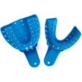 thumbnail image 1 of Dental Impression Trays Perforated Plastic Disposable Denture Instruments Tray Upper Lower (Large Lower 6pcs), 1 of 3