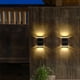 thumbnail image 4 of Luces solares para vallas de exterior, luces LED de pared, IP65, paquete de 2 lámparas de pared para exteriores, para patio, jardín, garaje y camino., 4 of 8