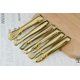 thumbnail image 5 of HINMAY Juego de mini pinzas para servir chapadas en oro, pinzas para aperitivos de 6 pulgadas, pinzas pequeñas de acero inoxidable para cubitos de azúcar, pinzas para hielo, juego de 6, 5 of 5
