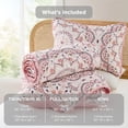 thumbnail image 6 of Regency Heights Twin/Twin XL Quilt Set, 2-Piece Reversible Bedspread Coverlet Set, Pink Quilted Bedding Set with Shams for All Season, 6 of 10