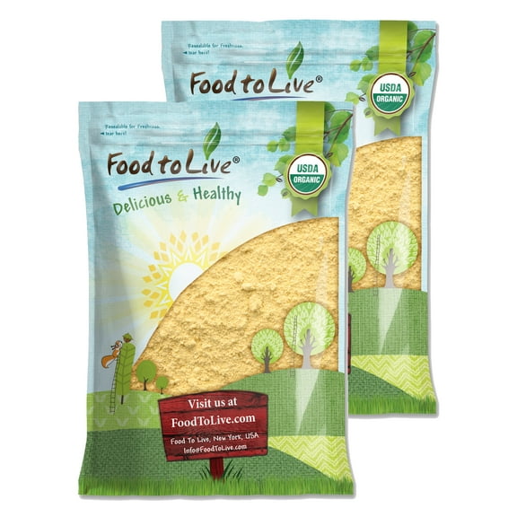 Certified Gluten Free Organic Chickpea Flour, 16 Pounds — Non-GMO, Gluten Free, Raw, Kosher, Vegan — by Food to Live