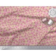 thumbnail image 3 of Soimoi Cotton Duck Fabric Orchid Floral Printed Craft Fabric by The Yard 42 Inch Wide, 3 of 3