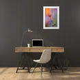 thumbnail image 3 of Anon, Ellen 17x24 White Modern Wood Framed Museum Art Print Titled - California, Abstract of poppies and gilia flowers, 3 of 4