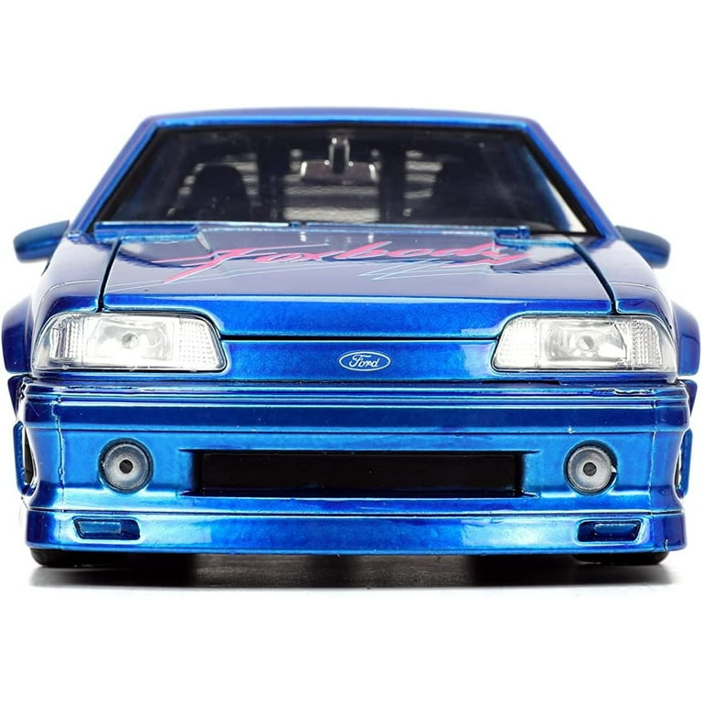 Jada Toys I Love The 80’s 1:24 1989 Ford Mustang GT Die-Cast Car, Toys for Kids and Adults, Blue Jada Toys I Love The 80’s 1:24 1989 Ford Mustang GT Die-Cast Car, Toys for Kids and Adults, Blue