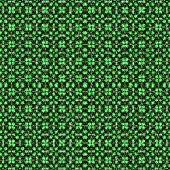 Ahgly Company Machine Washable Indoor Square Transitional Dark Forest Green Area Rugs, 5' Square