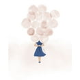 thumbnail image 2 of Quach, Anna 15x18 White Modern Wood Framed Museum Art Print Titled - Balloon Gal, 2 of 4